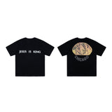 Caravaggio T-Shirts Oil Painting Short-Sleeved T-shirt Loose Casual Men