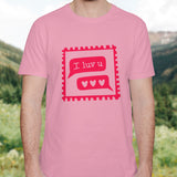 Valentine's Day T-Shirts Couple Love Print Sweet Style