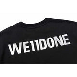 We11 Done T Shirts Graffiti Letters Badge Printed Oversize Loose Men and Women Same Style