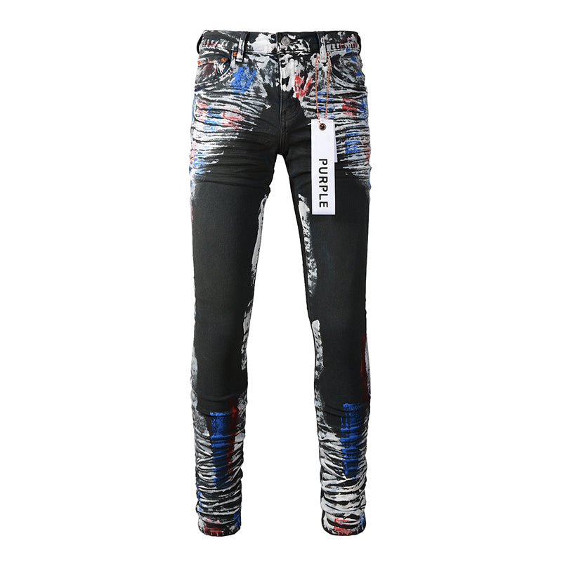 Purple Brand Jeans Pure Cotton High Street Trend