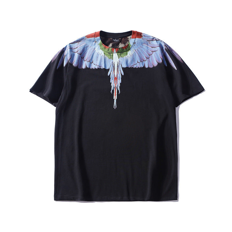 Marcelo Burlon T Shirtmb Wings Pattern Star Same Style Men and Women
