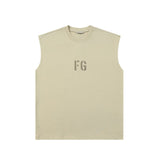 Fog Essentials tank spring summer FG letter crew neck casual vest