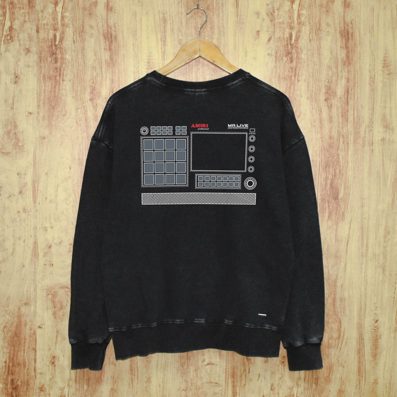 Amiri Distressed Sweatshirt Printed Trendy Pure Cotton