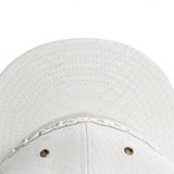 Trendy flat brimmed hat leather brooklynletter