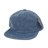 Trendy flat brimmed hat corduroy heattech breathable