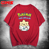 Men And Women Pokemon Pikachu T Shirt Pikachu Short Sleeve T-shirt For Men And Women