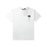 Palm Angels T Shirts Angel Coconut Tree Letter Print Short-Sleeve T-shirt Hip Hop Half Sleeve