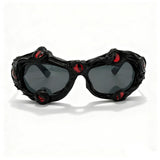 Trendy punk glasses dark gothic styley2k