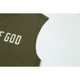 Fog Essentials tank spring summer FOG letter crew neck vest