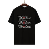 We11 Done T Shirts Letter Print Loose Large Size Men and Women Same Style