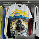 Godspeed T Shirts Knight Rose Print Cotton Casual Short Sleeve Men and Women