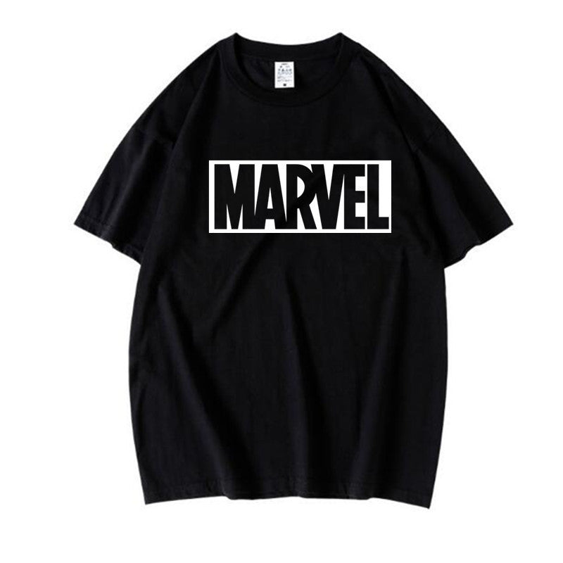 Marvel T Shirt Summer Printed Men's T-shirt Sleeve Casual