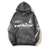 Hellstar Hoodie Loose Retro Distressed Words