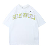 Palm Angels T Shirts Short Sleeve T-shirt Men and Women Loose Half Sleeve