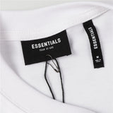 Fog Essentials T Shirts Spring/Summer FOG Reflective Perm Letters Crew Neck Short Sleeves