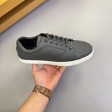 Louboutin-style red bottom shoes men genuine leather red bottom casual shoes imported cowhide breathable low-top sneakers trendy men's shoes