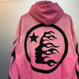 HS Hoodie Retro Printed Loose Autumn and winter