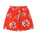 Denim Tears Shorts Yellow flower woven