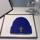 Chh Chrome Heart Beanie Vintage Cross Wool Knitted Hat