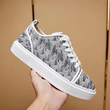Louboutin-style red bottom shoes european station exportcl men's shoes rivet sneakers trendyflats breathable willow couple style casual european goods