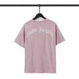 Palm Angels T Shirts Broken Bear Printed round Neck Short Sleeve T-shirt