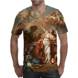 Caravaggio T-Shirts Printing Stylish Casual Loose Men's and Women's Short-Sleeved T-shirt