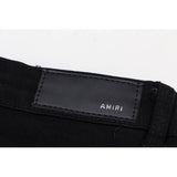 Amiri Jeans Slim-Fit Ripped Jeans With Diamonds