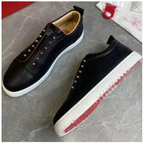 Louboutin-style red bottom shoes clthick sole european station men's shoes men's sneakers sneakers british running flats