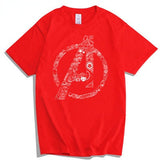 Marvel T Shirt T-shirt Cotton Short Sleeve Thor Iron Man