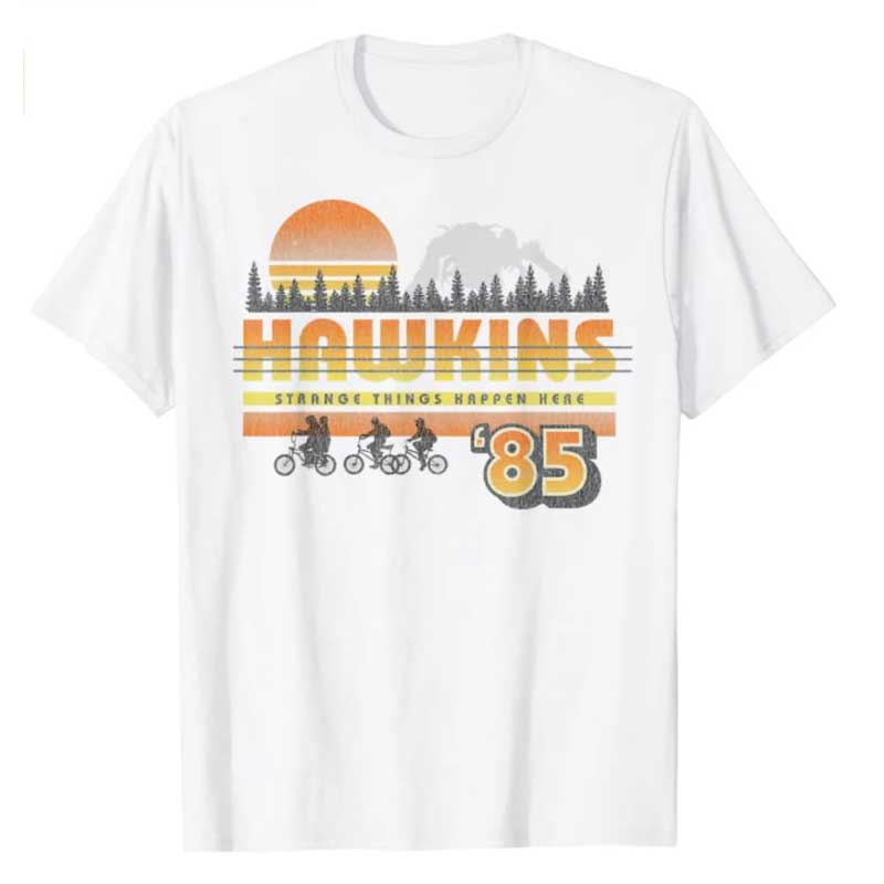Stranger Things T Shirt Stranger Things Character Flame Print T-shirt Short Sleeve Top Cotton plus Size Loose
