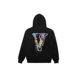 Vlone Hoodie Autumn and Winter Color Pot Graffiti Printing