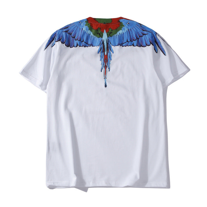 Marcelo Burlon T Shirtmb Wings Pattern Star Same Style Men and Women
