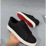 Louboutin-style red bottom shoes europeancl rivetstrendy men's shoes red bottom sneakersfashioneasiest for matchbest selling breathable casual shoes
