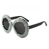 Trendy punk glasses oval