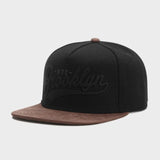 Trendy flat brimmed hat brooklyn men's and women's adjustable hat