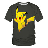 Men and Women Pokemon Pikachu T Shirt Anime Elf Baby 3D Digital Printing
