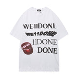 We11 Done T Shirts Classic Letter Print Loose Large Size Men and Women Same Style