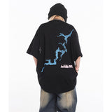 Unisex T-Shirts TRAVIS SCOTT CACTUS JACK Lightning Loose T-Shirt