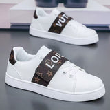 Louboutin-style red bottom shoes soft bottom leather red bottom cl magic lightweight men's shoes accessible luxury classytrendyprinting sneakers stain-resistant student pedals