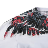 Marcelo Burlon T Shirt MB Wings Pattern Pure Cotton Men and Women Same Style