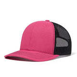 Trendy flat brimmed hat summer mesh breathable