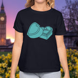Valentine's Day T-Shirts Couple Love Print Sweet Style