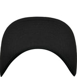Trendy flat brimmed hat cashew brim sun shade