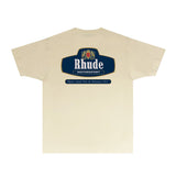 Rhude T Shirts Printed Trendy Pure Cotton