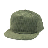 Trendy flat brimmed hat corduroy heattech breathable