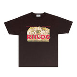 Rhude T Shirts Printed Trendy Pure Cotton