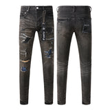 Purple Brand Jeans Pure Cotton High Street Trend #9080