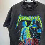 SAINT MICHAEL Vintage T Shirt Metallica And Justice for All Justin Bieber Direct Injection Short Sleeve