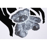 We11 Done T Shirts Luminous Flocking Bear Pattern Same Style for Men and Women
