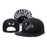 Trendy flat brimmed hat men's and women's hats adjustable
